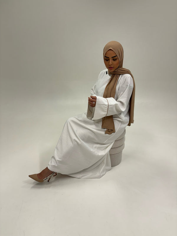 Abaya - White Touch