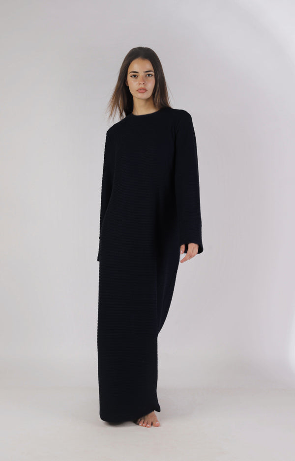 ABAYA Knitted - Black