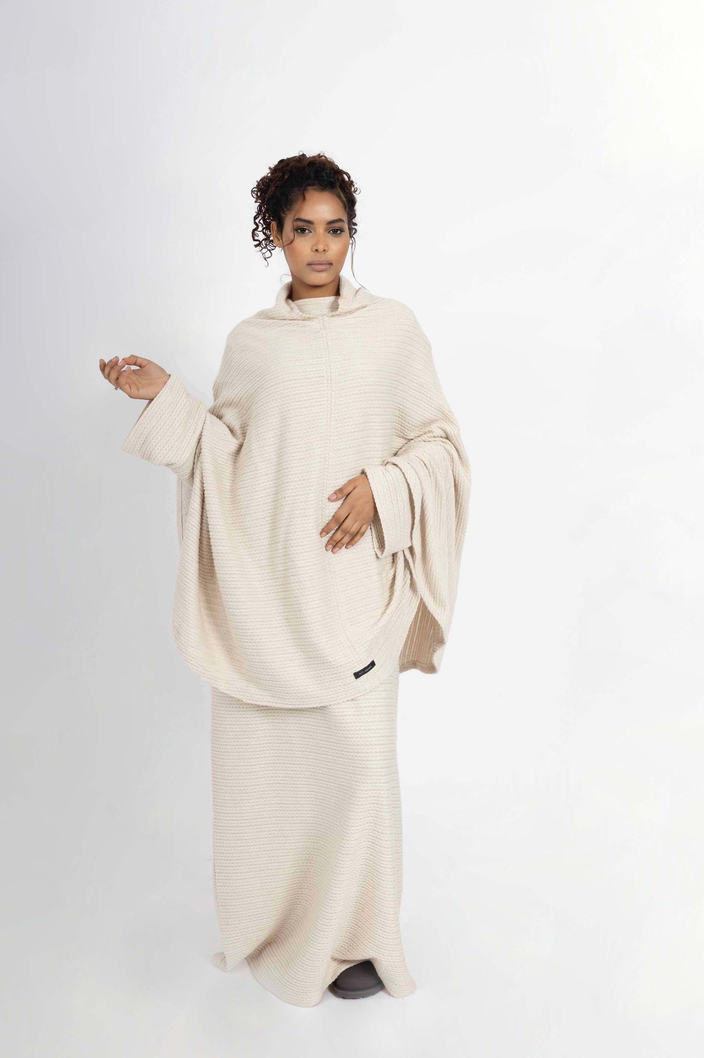 Poncho/Khimar - Nude