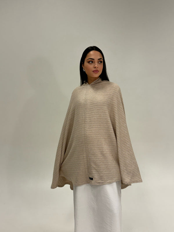 Poncho/Khimar - Nude