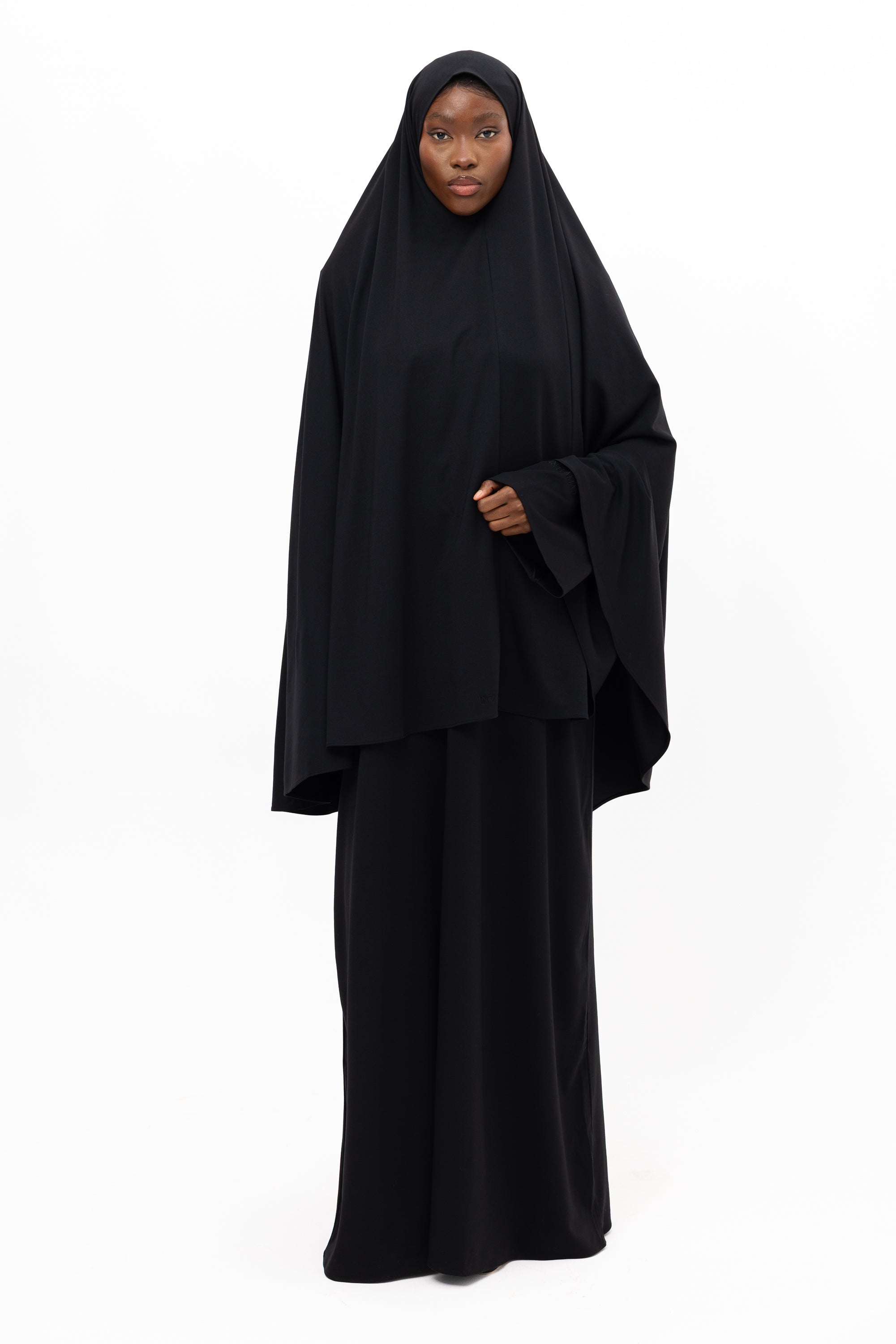 Bamboo Khimar Set - Noir