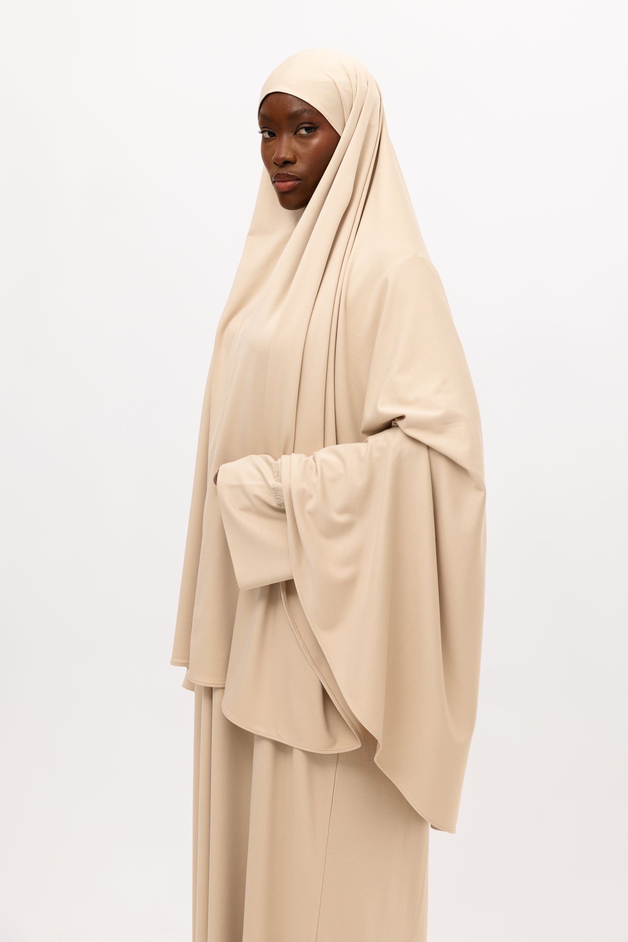 Bamboo Khimar Set - Cream