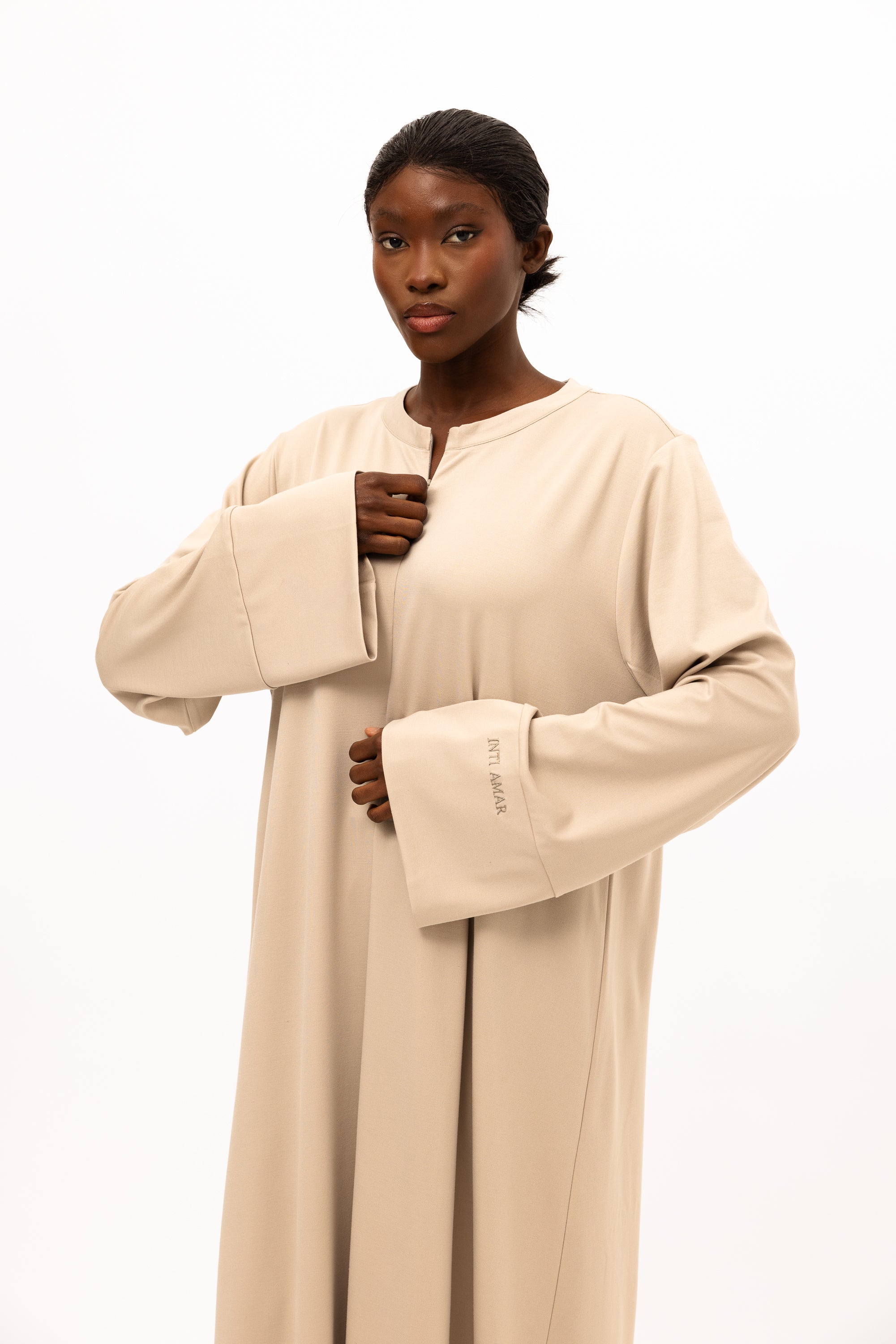 Bamboo Khimar Set - Silk Sand