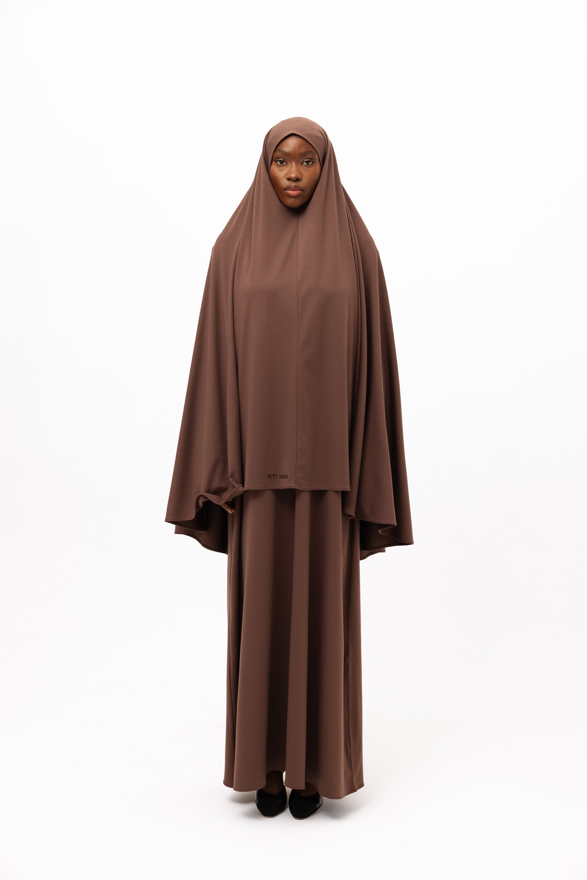 Bamboo Khimar Set - Coffee