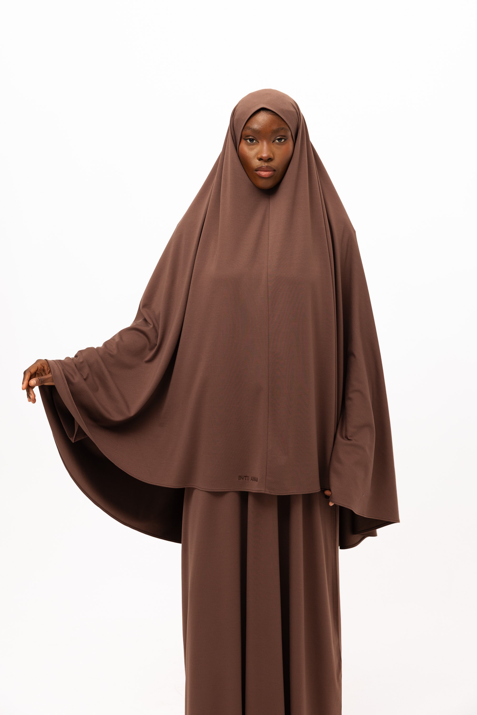 Bamboo Khimar Set - Coffee
