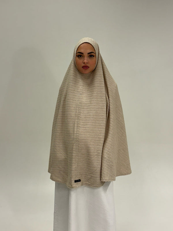 Poncho/Khimar - Nude