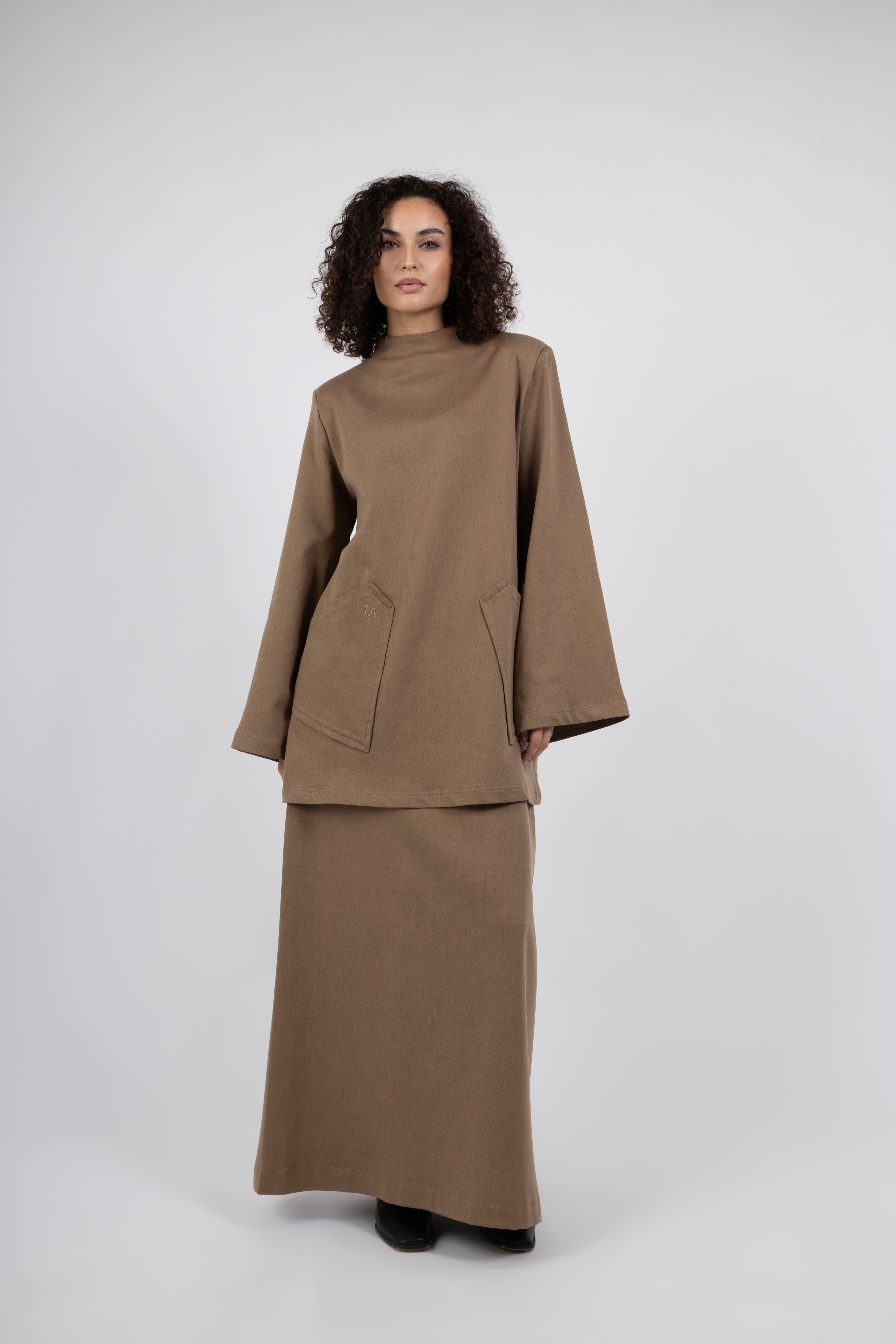 Atelier High Neck Set – Hazelnut