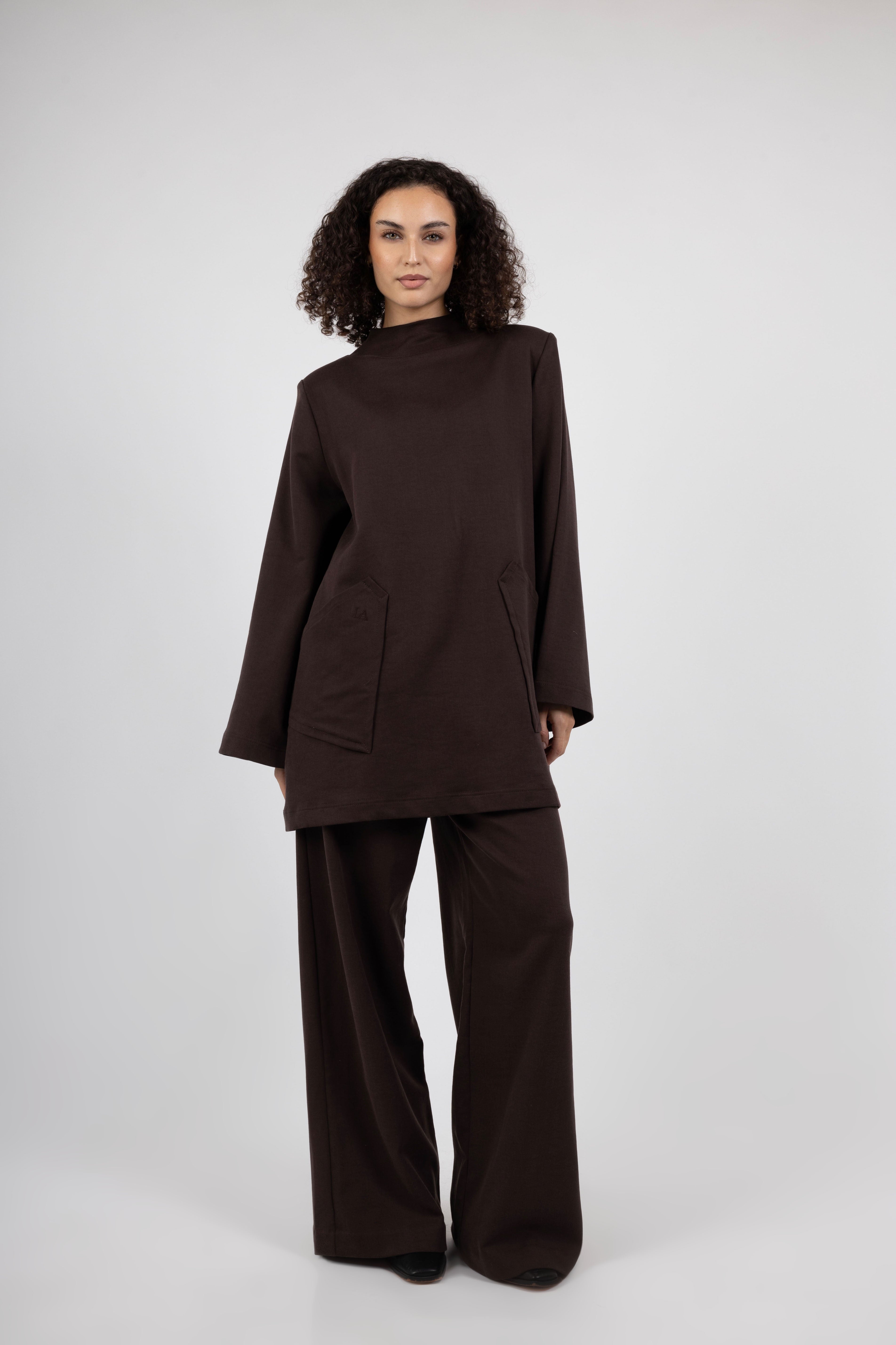 Atelier High Neck Set – Walnut