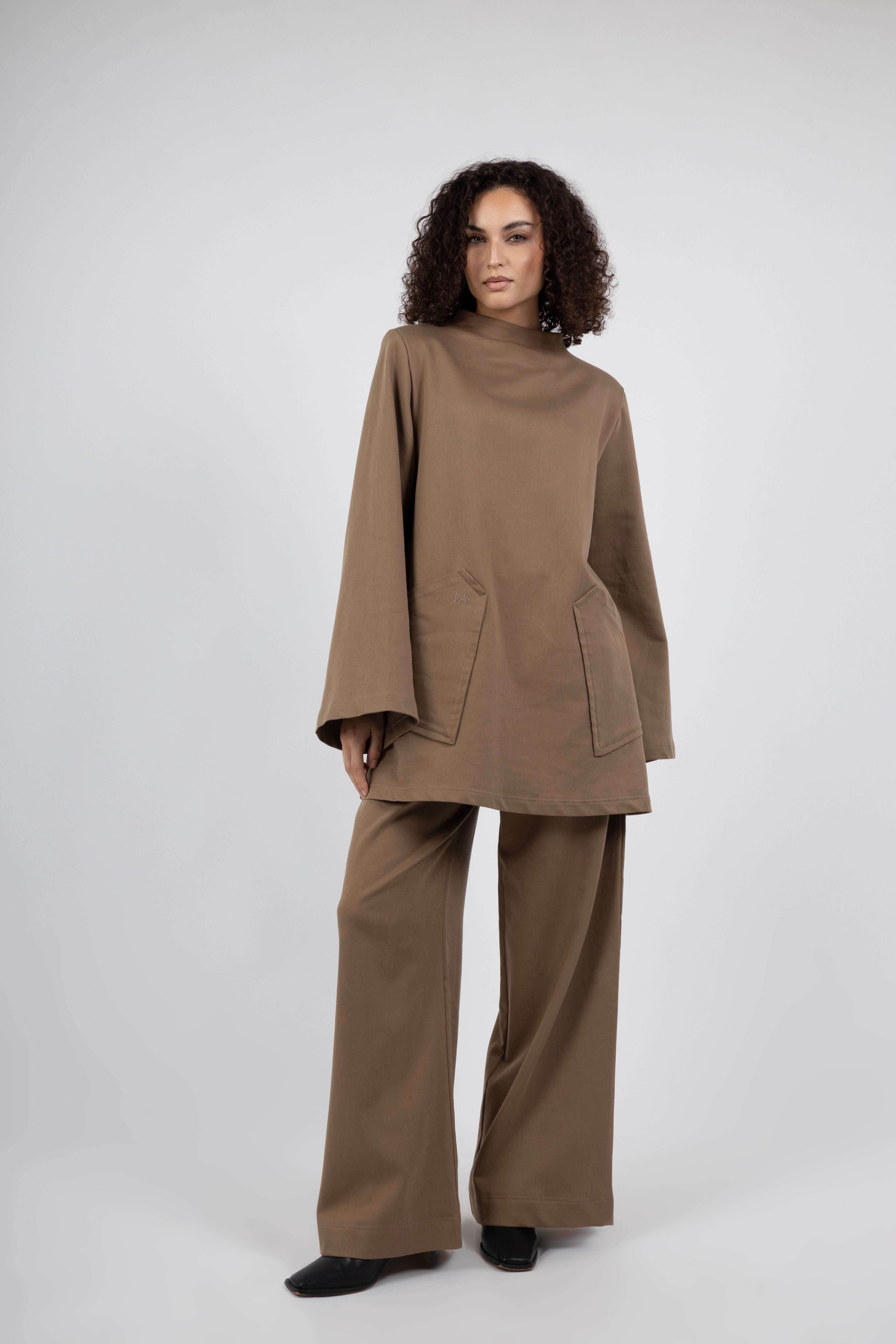 Atelier High Neck Set – Hazelnut