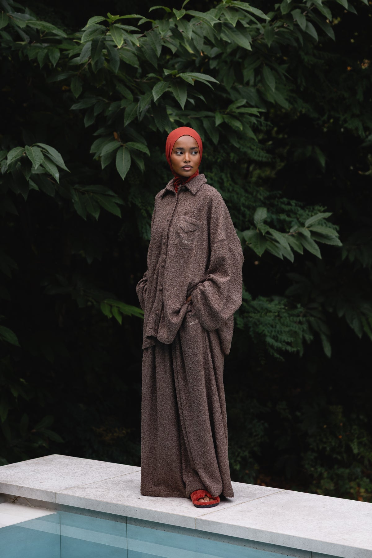 Wide Teddy Twinset - Mushroom Taupe