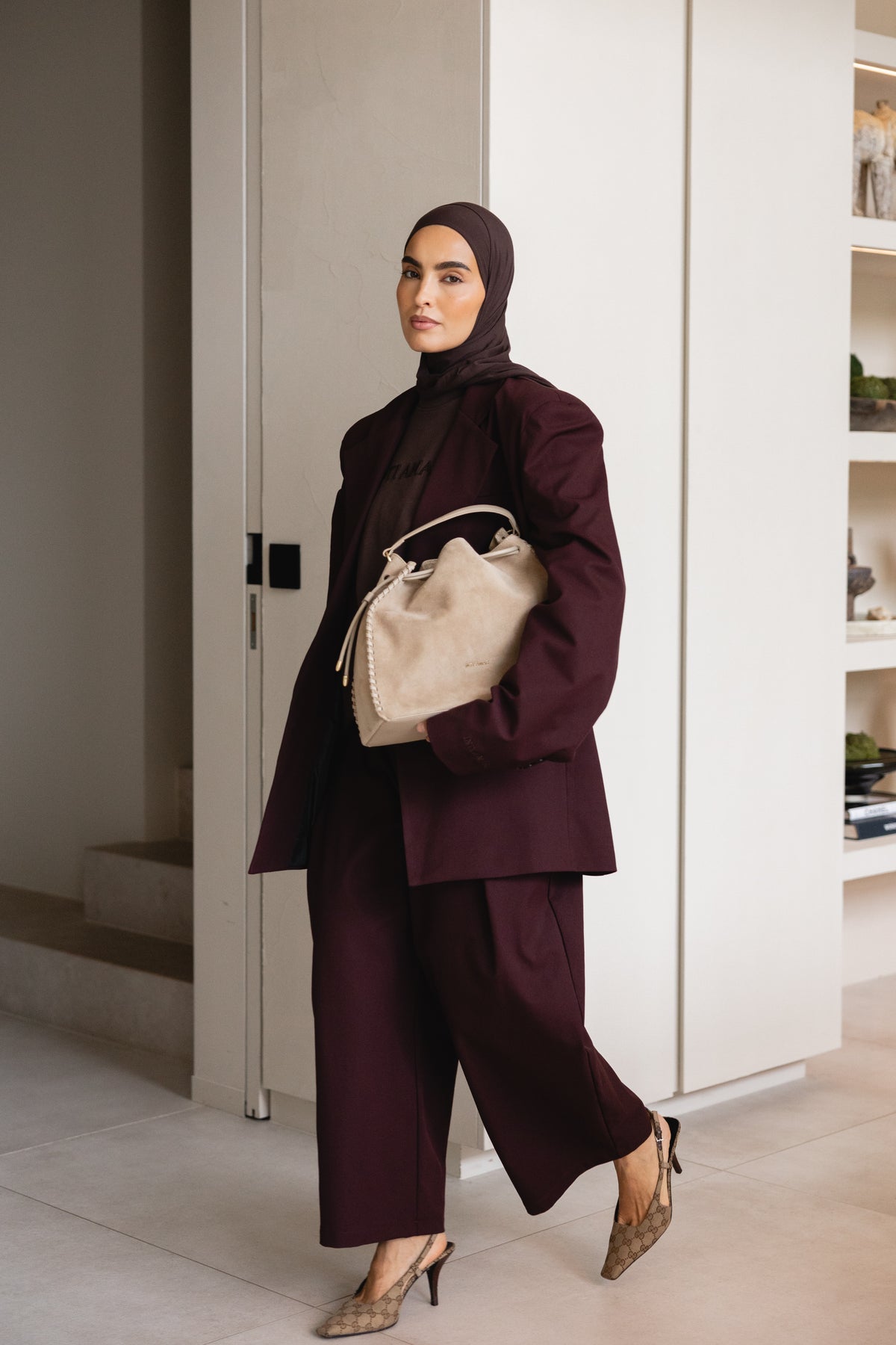 Statement Blazer - Bordeaux