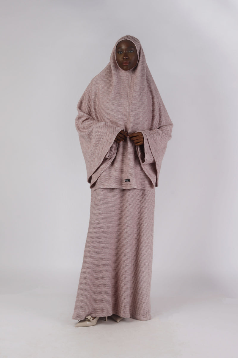 Poncho/Khimar - Blush Pink