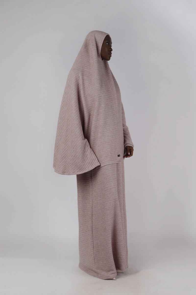 Poncho/Khimar - Blush Pink