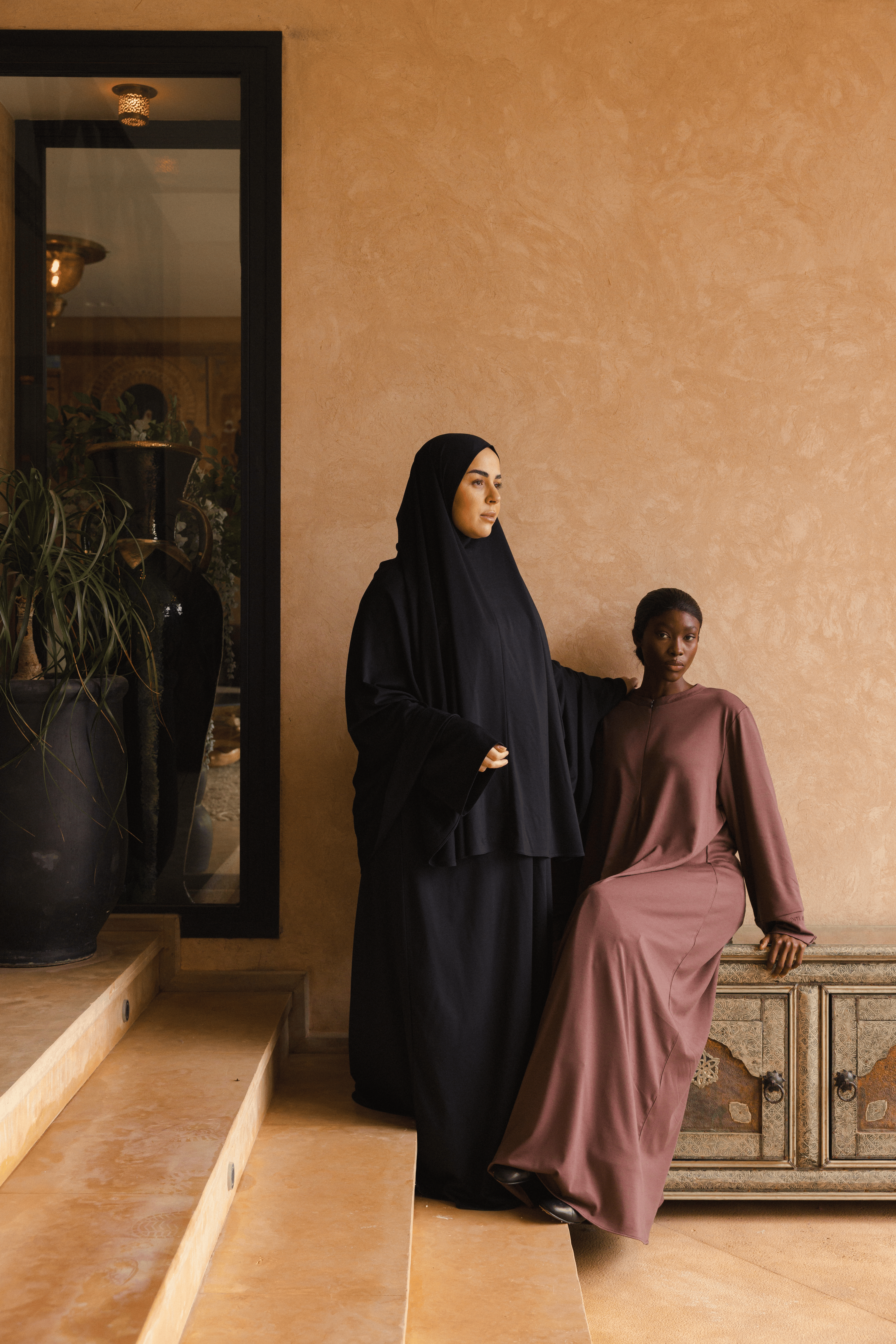 Bamboo Khimar Set - Noir