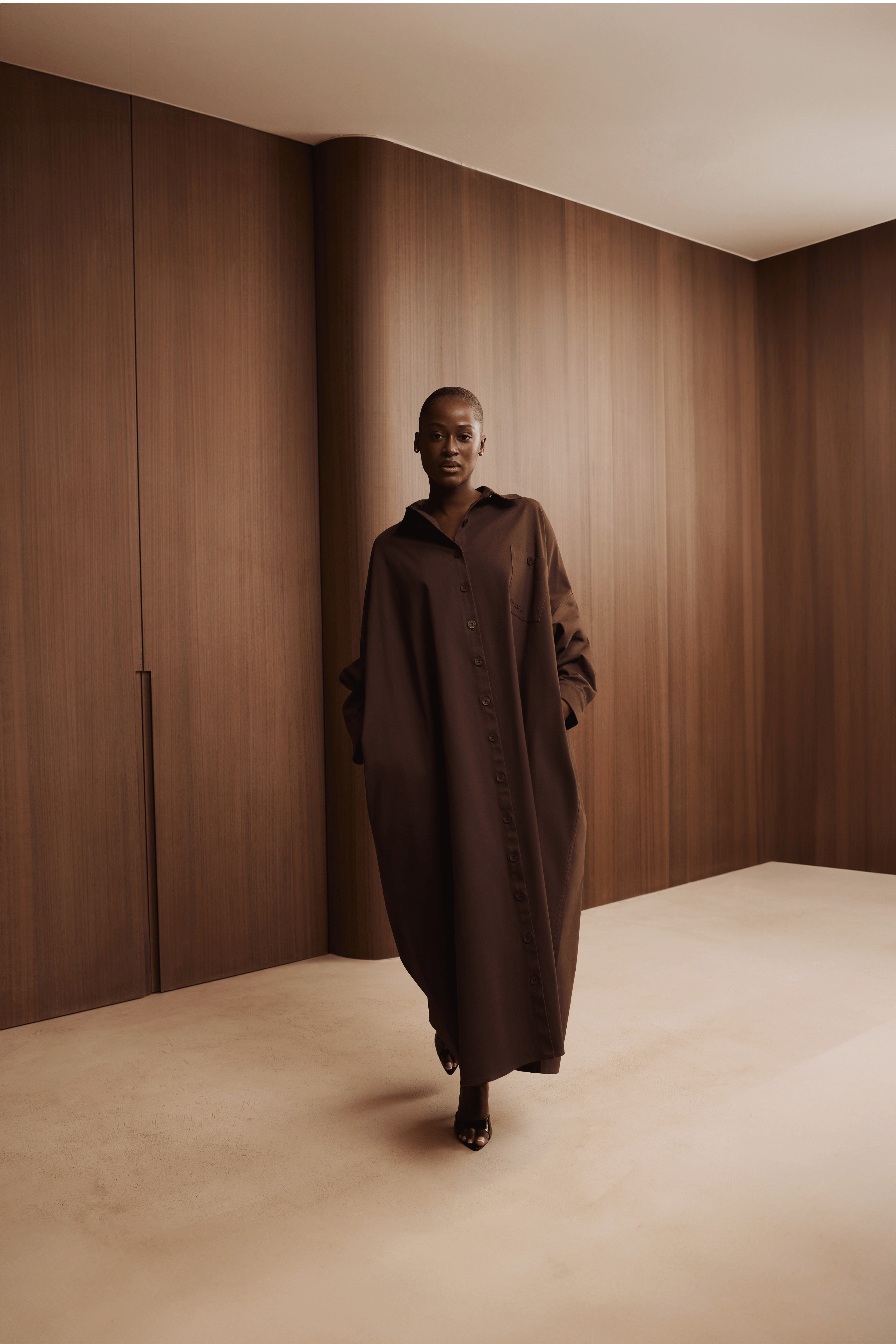 Selena Maxi Dress - Deep Brown